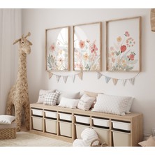 Ninastore Kır Çiçeği Fidanlık Baskısı: Bohem Çiçekli Duvar Sanatı