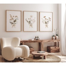 Ninastore Kır Çiçeği Fidanlık Baskısı: Vintage Çiçekli Botanik Duvar Sanatı