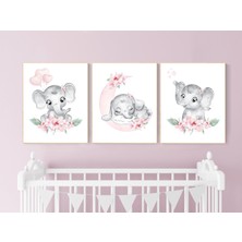 Ninastore Fil Bebek Odası Dekorasyonu: Bohem Çiçekli Bebek Odası Desenleri