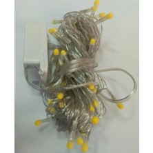 10M 100 LED Damla Uçlu Gün Işığı Şeffaf Kablo