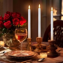 28 cm Pilli LED Mum 12'li Paket