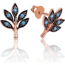 Noip 925 Ayar Gümüş Sevgi Dalı Çivili Küpe EA1160063 (944944)