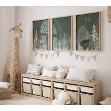 Ninastore Orman Fidanlığı Baskıları: Orman Hayvanları Duvar Sanatı