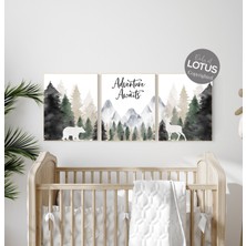 Ninastore Orman Fidanlığı Dekoru: Dağ Hayvanları Sanat Baskısı