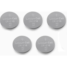 Yuma CR1216 Süper Lityum 3V 5’li Kart Düğme Pil