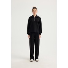 Sevilen Yarım Fermuarlı Yakalı Modal Ikili Takımı