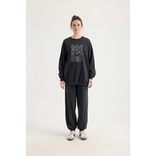 Sevilen Perlit Yıkamalı Paça Ribanalı Eşofman Altı