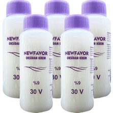 5 Adet Oksidan Krem Saç Boya Sıvısı 9'luk 30 Volüme 60 ml