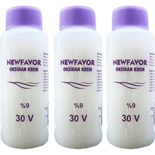 3 Adet Oksidan Krem Saç Boya Sıvısı 9'luk 30 Volüme 60 ml