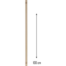 Ahşap 100 cm Hamur Açma Şekillendirme Oklavası ROYALEKS-56041