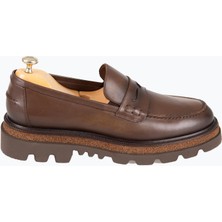 HC MEN CLASSIC Erkek Kahverengi Deri Loafer Ayakkabı