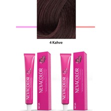 2 Li Set Premium 4 Kahve - Kalıcı Krem Saç Boyası 2 x 50 G Tüp