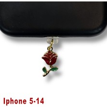 Bsb Noel Yılbaşı Yeni Yıl Figürlü Telefon Charm Şarj Portu Toz Tıpası Toz Tıkacı Iphone-5-14 IP6523