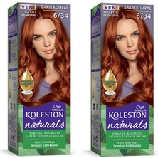 Naturals Saç Boyası Bakır Kumral 6/34 2x Paket