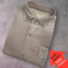 Eren Style Kadife %100 Cotton Pamuklu Uzun Kollu Terletmeyen Gömlek (Slim Fit Kalıp)