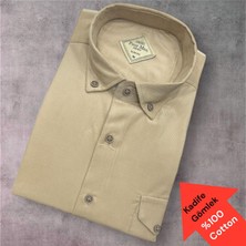 Eren Style Kadife %100 Cotton Pamuklu Uzun Kollu Terletmeyen Gömlek (Slim Fit Kalıp)