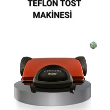 2000 Watt Tost Makinesi 6 Dilim Kapasiteli Döküm Plakalı Üç Kademeli Isı Ayarlı