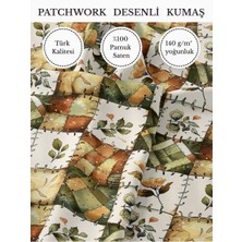 Fabricstown %100 Pamuk Saten Patchwork Kumaş – 155×100 cm – Dikiş ve Dıy Için