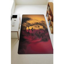 Dolce Mariee  Parlak Kadife Kumaş Dijital Baskı Dot Kaymaz Tabanlı Çocuk ve Genç Odası Halısı H0707