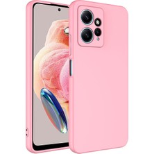 Zore Xiaomi Redmi Note 12 4g Kılıf Nxxa Mara Laaakan Kapak-Pembe