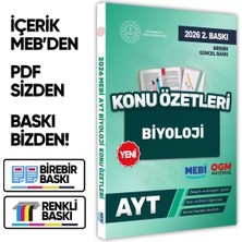 Karakutu Yayınları 2026 YKS-AYT MEBİ-OGM Biyoloji Pratik Konu Özet Kitabı RENKLİ A4 Boyut Görsel Destekli BASKI ÜCRETİ