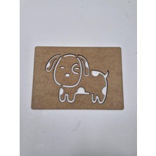 10 Adet Köpek Ahşap Montessori Çizim Okul Dıy Etkinlik Aktivite Sanat 21 cm x 15 cm