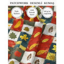 Fabricstown %100 Pamuk Saten Patchwork Kumaş – 155×100 cm – Dikiş ve Dıy Için