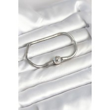 Claris Gümüş Renk Pirinç Charm Bileklik