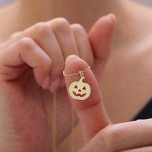 Vaoov 925 Ayar Gümüş Yeni Yıl Bal Kabağı Kolye