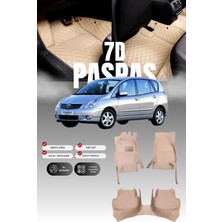 Stiloto Toyota Corolla Verso (2001-2004 ) 7d Deri Havuzlu Oto Paspas | Tam Koruma & Hızlı Montaj