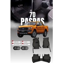 Stiloto Ford Ranger (2019-2022) 7d Deri Havuzlu Oto Paspas | Tam Koruma,araca Özel & Hızlı Montaj