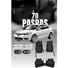 Stiloto Renault Fluence (2009-2016) 7d Deri Havuzlu Oto Paspas | Tam Koruma,araca Özel & Hızlı Montaj