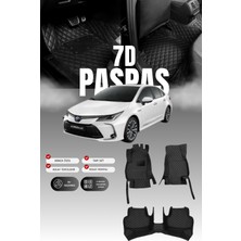 Stiloto Toyota Corolla Hibrit (2019 ve Sonrası) 7d Deri Havuzlu Oto Paspas | Tam Koruma & Hızlı Montaj