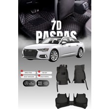 Stiloto Audi A6 (2018 ve Sonrası) 7d Deri Havuzlu Oto Paspas | Tam Koruma,araca Özel & Hızlı Montaj