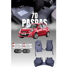 Stiloto Nissan Micra (2011-2015) 7d Deri Havuzlu Oto Paspas | Tam Koruma,araca Özel & Hızlı Montaj