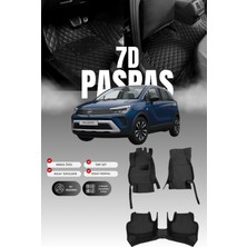 Stiloto Opel Crossland (2021-2024) 7d Deri Havuzlu Oto Paspas | Tam Koruma,araca Özel & Hızlı Montaj