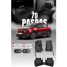 Stiloto Citroen C3 (2020-2023) 7d Deri Havuzlu Oto Paspas | Tam Koruma,araca Özel & Hızlı Montaj
