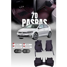 Stiloto Volkswagen Polo (2018 ve Sonrası) 7d Deri Havuzlu Oto Paspas | Tam Korum,araca Özel Kesim& Hızlı Montaj