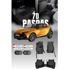 Stiloto Toyota Ch-R (2023 ve Sonrası) 7d Deri Havuzlu Oto Paspas | Tam Koruma,araca Özel & Hızlı Montaj