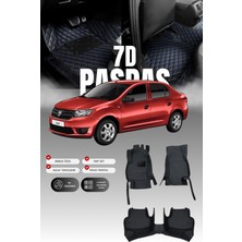 Stiloto Dacia Logan (2012-2020) 7d Deri Havuzlu Oto Paspas | Tam Koruma,araca Özel & Hızlı Montaj