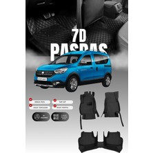 Stiloto Dacia Dokker (2012-2021) 7d Deri Havuzlu Oto Paspas | Tam Koruma,araca Özel & Hızlı Montaj
