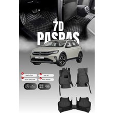 Stiloto Volkswagen Taigo (2022 ve Sonrası) 7d Deri Havuzlu Oto Paspas | Tam Koruma & Hızlı Montaj