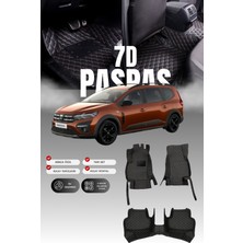 Stiloto Dacia Jogger (2021 ve Sonrası) 7d Deri Havuzlu Oto Paspas | Tam Koruma,araca Özel & Hızlı Montaj