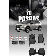Stiloto Nissan X-Trail Benzinli (2022 ve Sonrası) 7d Deri Havuzlu Oto Paspas | Tam Koruma & Hızlı Montaj