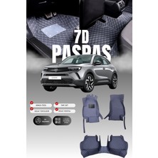 Stiloto Opel Mokka Benzinli (2021 ve Sonrası) 7d Deri Havuzlu Oto Paspas | Tam Koruma & Hızlı Montaj