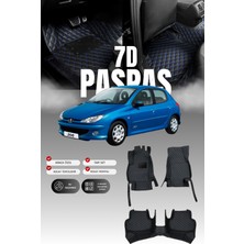 Stiloto Peugeot 206 (1998-2010) 7d Deri Havuzlu Oto Paspas | Tam Koruma,araca Özel Kesim & Hızlı Montaj