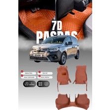 Stiloto Renault Kangoo (2022 ve Sonrası) 7d Deri Havuzlu Oto Paspas | Tam Koruma,araca Özel & Hızlı Montaj