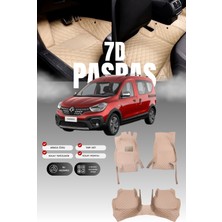 Stiloto Renault Kangoo (2009-2021) 7d Deri Havuzlu Oto Paspas | Tam Koruma,araca Özel & Hızlı Montaj