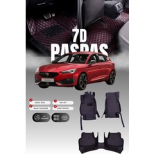 Stiloto Cupra Leon (2020 ve Sonrası) 7d Deri Havuzlu Oto Paspas | Tam Koruma,araca Özel & Hızlı Montaj