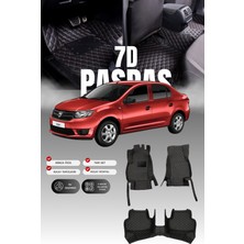 Stiloto Dacia Logan (2012-2020) 7d Deri Havuzlu Oto Paspas | Tam Koruma,araca Özel & Hızlı Montaj